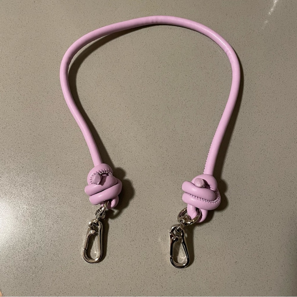 Olivia Mareque Lilac Knot Faux Leather Bag Chain